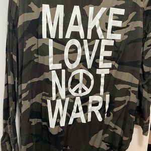 Make Love Not War camo shirt